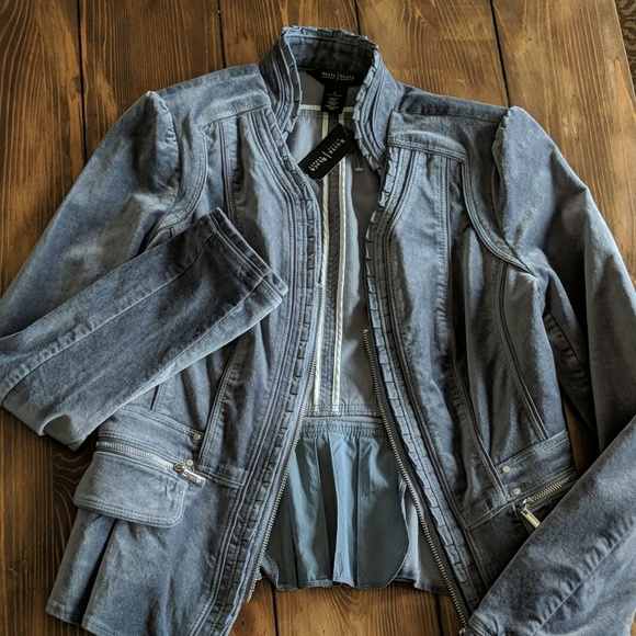 White House Black Market Velvet Jacket - Picture 1 of 4